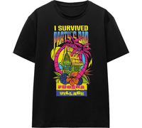 One Piece - "I Survived Party's Bar" T-Shirt für Damen TV20603 (M) (Schwarz)