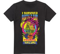 One Piece - "I Survived Party's Bar" T-Shirt für Herren TV5215 (L) (Schwarz)