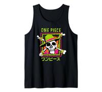 One Piece Jolly Roger Colourful Logo Débardeur