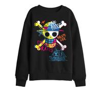 One Piece Jolly Roger Graffiti Sweat Enfant, Noir, 9-11 A