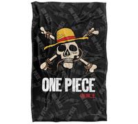 One Piece Jolly Roger Logo Plaid Ultra Doux au Toucher Soyeux - 91 x 147 cm