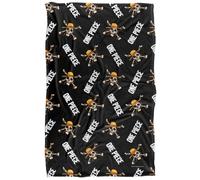 One Piece Jolly Roger Pattern Plaid Ultra Doux au Toucher Soyeux - 91 x 147 cm