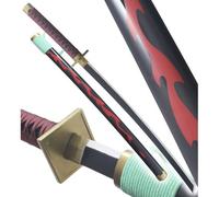 One Piece Katana en Bois Katana Kinemon Epee Renard a la Flamme Sabre Kitsune-bi Katana Cosplay Décoration