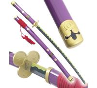 One Piece Katana Enma Epee Zoro Sabre Meito Zorro Replique Violet Décoration