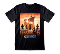 One Piece Key Art T-Shirt Noir M 100% Coton Anime, Fan Merch, Film, Séries TV