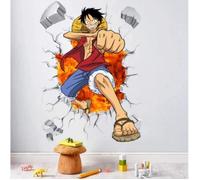 One Piece Luffy Creative Stickers Muraux Sticker Mural Adapté À La Chambre Des Jeunes Grande Décoration Murale 50 * 70 Cm