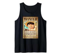One Piece Luffy Pirate Wanted Poster Débardeur