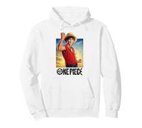 One Piece Luffy Straw Hat Poster Sweat à Capuche
