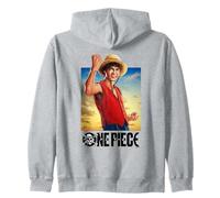 One Piece Luffy Straw Hat Poster Sweat à Capuche