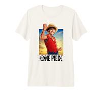 One Piece Luffy Straw Hat Poster T-Shirt Haut de Gamme