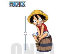 One Piece - Luffy Sur Tonneau - Figurine Lumineuse - 20 Cm