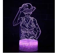 One Piece Luffy thme 3D Lampe LED nuit lumire 7 Changement de Couleur Tactile Mood Lampe cadeau De Nol Dropshipppi LAMPE DECORATIVE