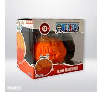 ONE PIECE LUFFY TIRELIRE MONEY BANK FRUIT DEMON FLAME FLAME ACE 12cm PLASTOY