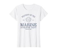 One Piece Marine Athletic Dept T-Shirt, Femme, Blanc, S