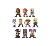 One Piece Netflix Minifigurines - 10 Personnages à Collectionner - Luffy, Mani, Buggy, Zoro, etc., Mixte, 2,5 inch