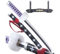 One Piece Mini Katana Trafalgar Law en Bois Epee Sabre Violet - 45cm Décoration