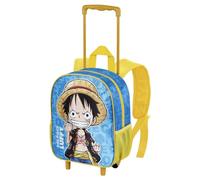 One Piece Monkey-Sac à Dos à roulettes Petit, Bleu, 26 x 34 cm, Capacité 12,5 L