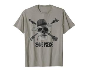 One Piece Mono Skull & Logo T-Shirt