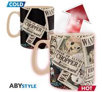 ABYstyle – Tasse ONE PIECE Wanted Abysse Corp – changeant de couleur à la chaleur – 460 ml