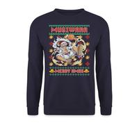 One Piece Mugiwara Joyeux Noël | Pull moche de Noël en tricot, Bleu marine, L
