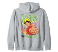 One Piece Neon Luffy Most Wanted Sweat à Capuche