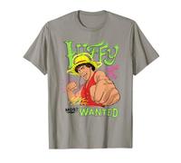 One Piece Neon Luffy Most Wanted T-Shirt