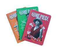 One Piece Netflix - Pack De 3 Notebooks - Format A5