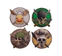 Cinereplicas One Piece - Lot de 4 dessous de verre - Personnages 2 - Licence officielle