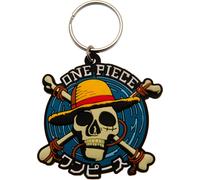 One Piece - Porte-clés PVC "Straw Hat Crew" TA11513 (taille unique) (Bleu/Blanc/Jaune)