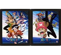 One Piece - Poster 3D A4 - Straw Hat Pirates Assault