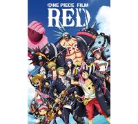 One Piece - Poster - Full Crew + 2 St Posterleisten Holz 61 cm natur