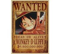 One Piece Poster - Wanted Luffy - 51 x 36 cm