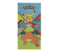 One Piece Premium Serviette De Bain Starter Pokemon 70 X 140 Cm