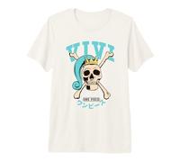 One Piece Princess Vivi Collegic Skull T-Shirt Haut de Gamme