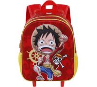 Karactermania Sac à dos 3D à roulettes One Piece Luffy, petit, taille unique, rouge