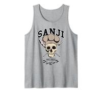 One Piece Sanji Collegic Skull Débardeur