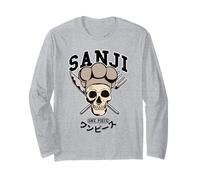 One Piece Sanji Collegic Skull Manche Longue