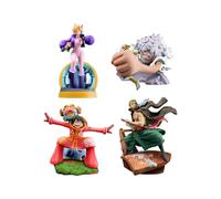 Set de 4 figurines en PVC Megahouse One Piece Petitrama Logbox Re Birth Egghead 9 cm E