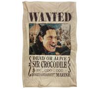 One Piece Sir Crocodile Wanted Poster Plaid Ultra Doux au Toucher Soyeux - 91 X 147 cm