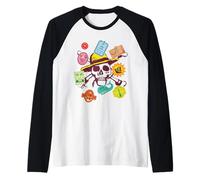 One Piece Skull Travel Stickers Manche Raglan
