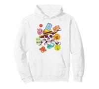 One Piece Skull Travel Stickers Sweat à Capuche