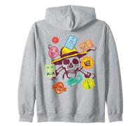One Piece Skull Travel Stickers Sweat à Capuche