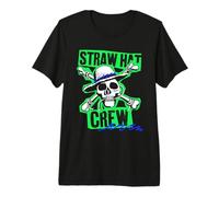 One Piece Straw Hat Crew Scrapbook T-Shirt Haut de Gamme