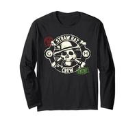 One Piece Straw Hat Crew Stamps Manche Longue
