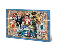 One Piece - Straw Hat Pirates Map - Impression sur Bois 20x29.5cm