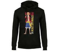 One Piece Sweat à Capuche Straw Hat Crew - Sweat Manga Officiel Homme et Femme, Coupe Regular en Coton pour Adulte et Adolescent S
