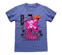One Piece He´s A Pirate Homme T-Shirt Manches Courtes Bleu M
