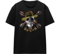 One Piece - T-shirt "Jolly Roger" pour femme TV20601 (S) (Noir)