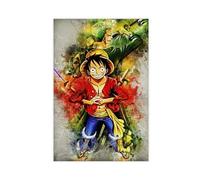 One Piece Theme Series Monkey D. Luffy Anime Poster 15 Poster sur toile pour décoration de chambre à coucher, bureau, chambre, cadeau sans cadre, 50 x 75 cm