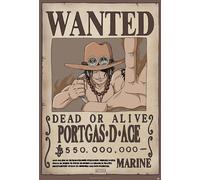 One Piece - Wanted Ace - Affiche d'anime format 61x91,5 cm